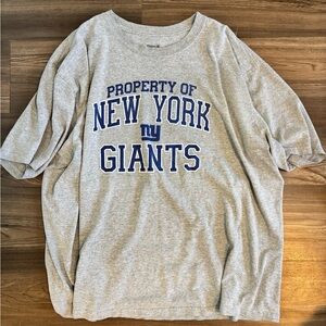 Reebok Gray T-Shirt with Blue Print